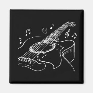 Imán Regalo para músico guitarrista acústico