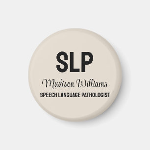 Imán Regalo patólogo de lenguaje de voz SLP personaliza