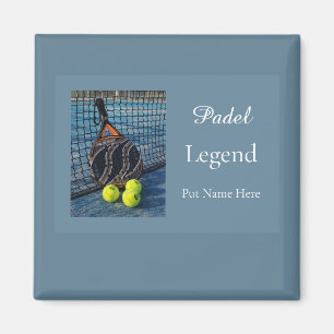 Imán Regalo Personalizado de Padel Leyenda para Él