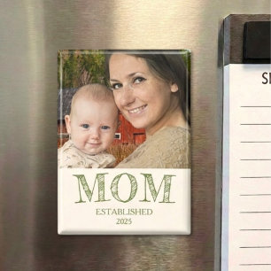 Imán Regalo Personalizado Nombre Año Establecido Mamá