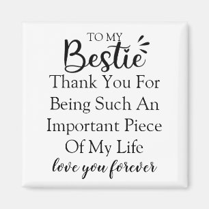 Imán Regalo Personalizado Para La Mejor Amiga Mujer