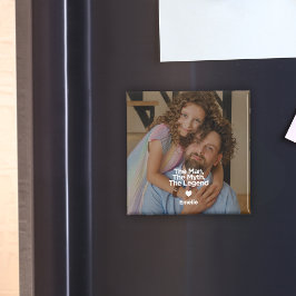 Imán Regalo personalizado para papá con cita simple y d