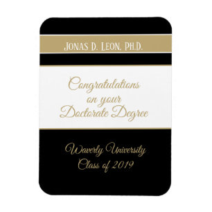 Imán ¡Regalo! Personalizado Tarjeta de graduación de