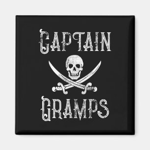 Imán Regalo Pirata de Barco Personalizado Capitán Gramp