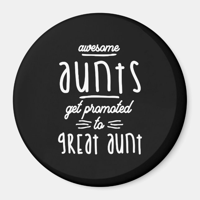 Imán Regalo por primera vez Gran Tía - Grandes Tías (Frente)