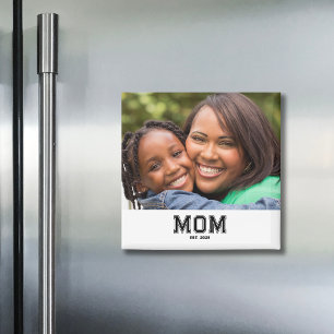 Imán Regalo Único Moderno de Fotos Establecido por Mamá