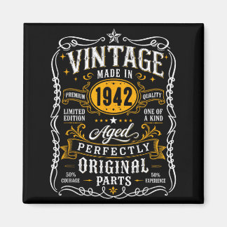Imán Regalo Vintage 1942 85 años Cumpleaños para Hombre