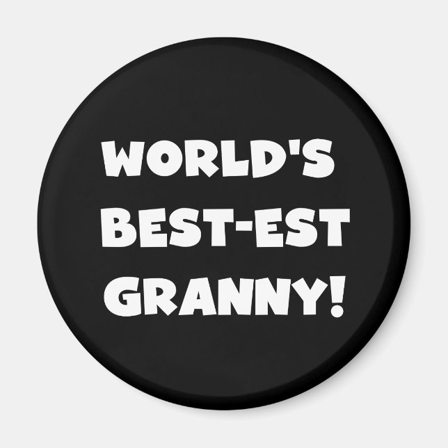 Imán Regalos blancos de las camisetas del texto de la a (Frente)