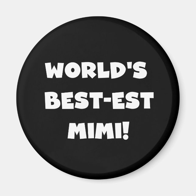 Imán Regalos blancos de las camisetas del texto Mimi (Frente)