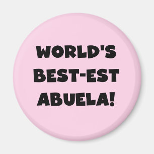 Imán Regalos blancos y negros del Mejor-est Abuela del