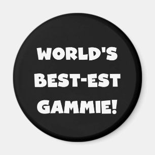 Imán Regalos blancos y negros del Mejor-est Gammie del 