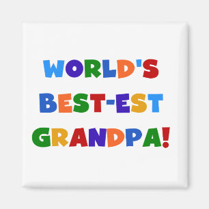 Imán Regalos brillantes de los colores del abuelo del