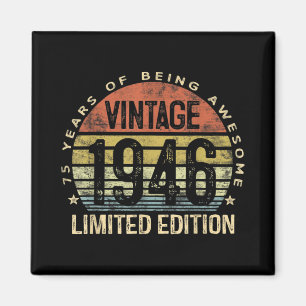 Imán Regalos De 75 Años Vintage 1946 Cumpleaños