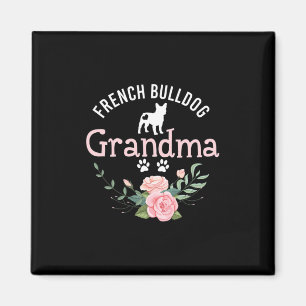 Imán Regalos de abuela Bulldog para amante de perros li