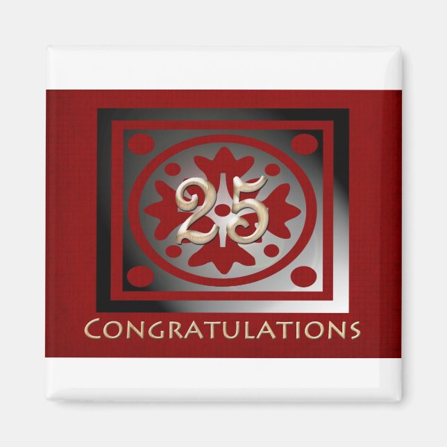 Imán Regalos de aniversario de los empleados Personaliz (Frente)