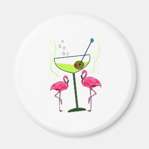 Imán Regalos de arte de flamenco tropical