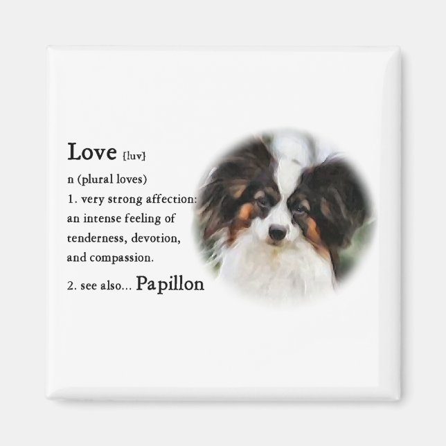 Imán Regalos de arte de Papillon (Frente)