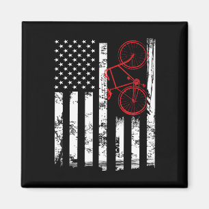 Imán Regalos de bicicleta de montaña de bandera america