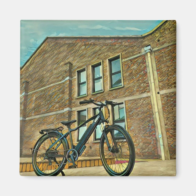 Imán Regalos de bicicleta para ella (Frente)