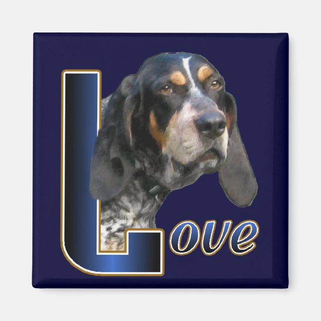 Imán Regalos de Bluetick Coonhound (Frente)