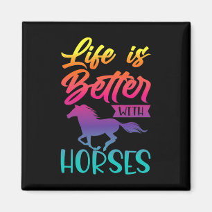Imán Regalos De Caballos Para Chicas. Riding6
