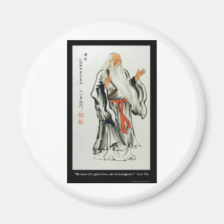 Imán Regalos de Camisetas de Lao Tzu Gran Amor/Valentía