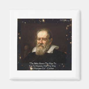 Imán Regalos de citas de Galileo "Camino al cielo" Cami