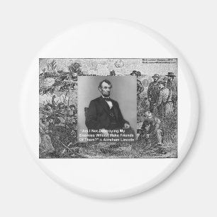 Imán Regalos de citas de sabiduría de Abe Lincoln "Dest