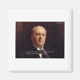 Imán Regalos de citas de sabiduría de Henry James "Mono