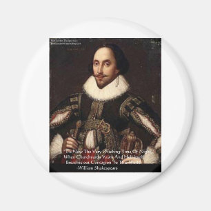 Imán Regalos de citas de Shakespeare Halloween "Contagi