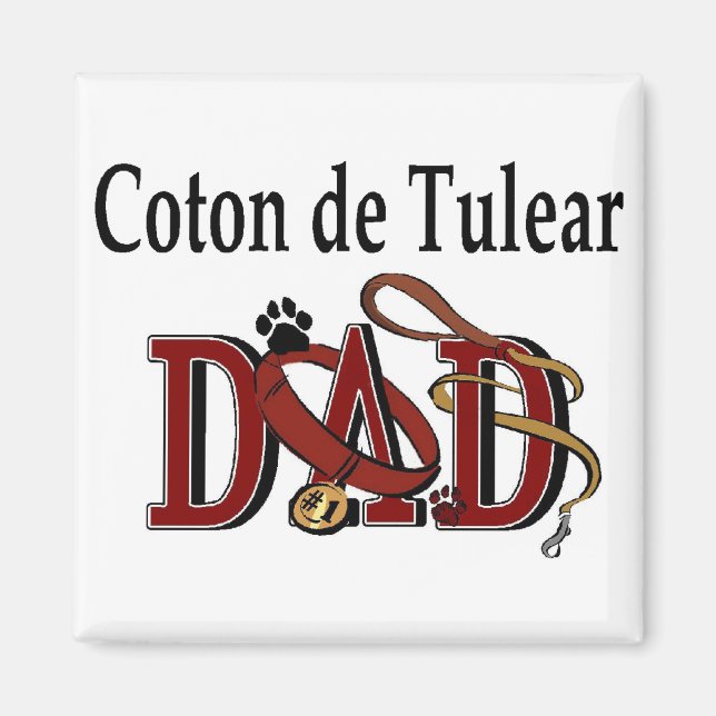 Imán Regalos de Coton de Tulear DAD (Frente)