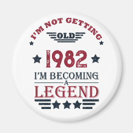 Imán Regalos de cumpleaños vintage personalizados