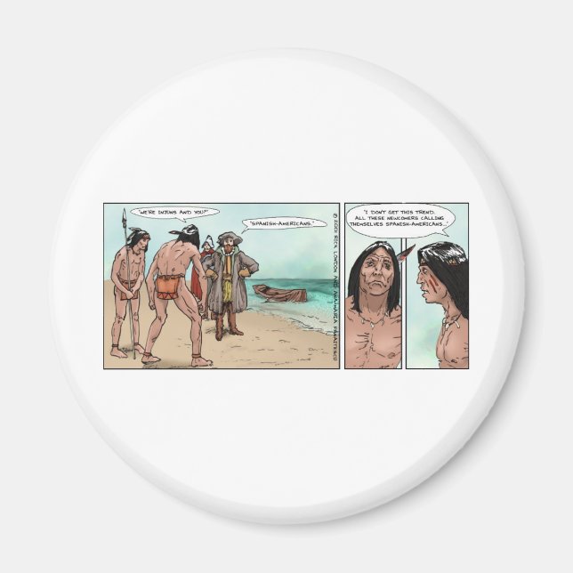 Imán Regalos de dibujos animados poco convencionales de (Frente)