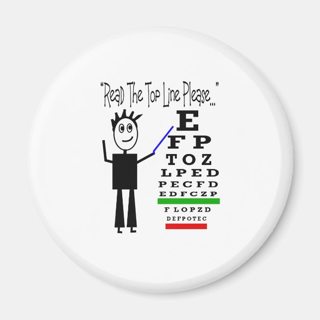 Imán Regalos de diseño de Médica ocular de gráfico ocul (Frente)