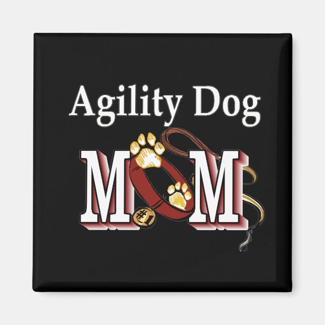 Imán Regalos de dueños de perros de Agility (Frente)