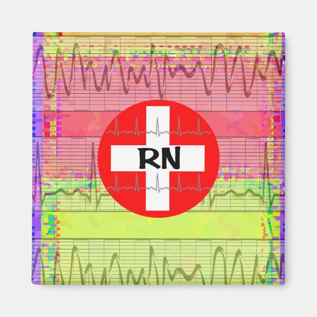 Imán Regalos de enfermería registrados (Frente)