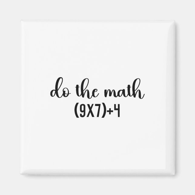 Imán Regalos De Fin De Año Para Maestros Witty Math Sle (Frente)