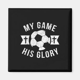 Imán Regalos de fútbol cristiano para adolescentes chic