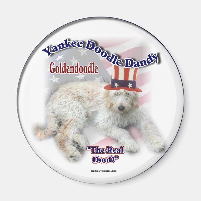 Imán Regalos de Goldendoodle (Frente)