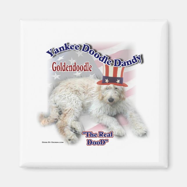 Imán Regalos de Goldendoodle (Frente)