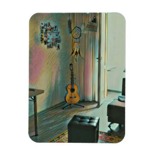 Imán Regalos de guitarra para ella