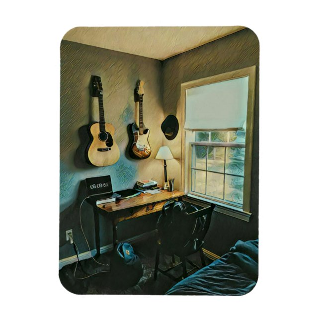 Imán Regalos de guitarra para novia (Vertical)