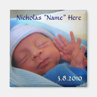 Imán Regalos de Invitación de imanes nacidos en el bebé