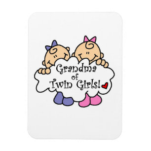 Imán Regalos de la abuela de los Chicas gemelos