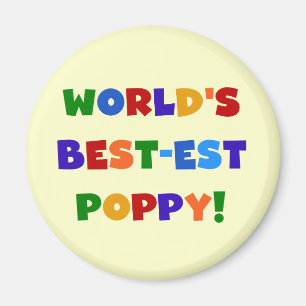 Imán Regalos de la amapola del Mejor-est del mundo