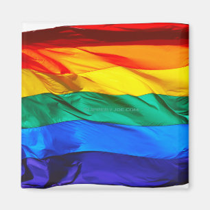 Imán Regalos de la bandera de orgullo gay Wave artístic