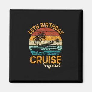 Imán Regalos de la escuadra de crucero por 50 cumpleaño
