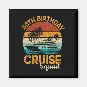 Imán Regalos de la escuadra del crucero de cumpleaños n