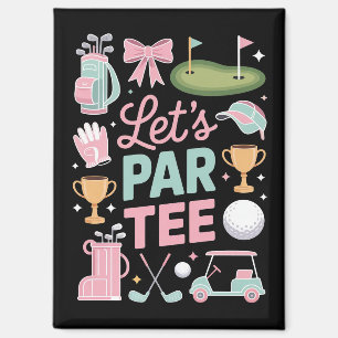 Imán Regalos de Let's Par Tee Golf Coquette para amante