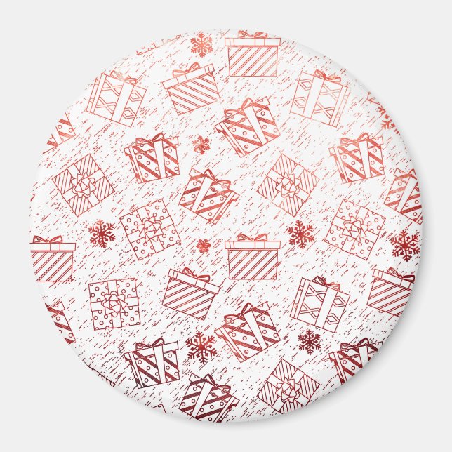 Imán Regalos de los navidades 5 (Frente)